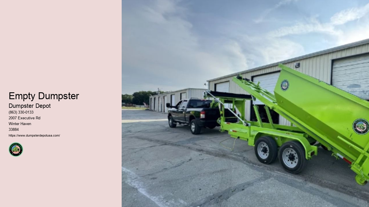 Yard Waste Disposal Dumpster